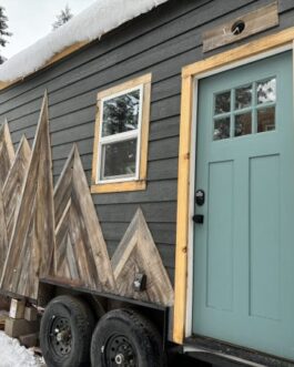24′  Tiny house with one of a kind staircase